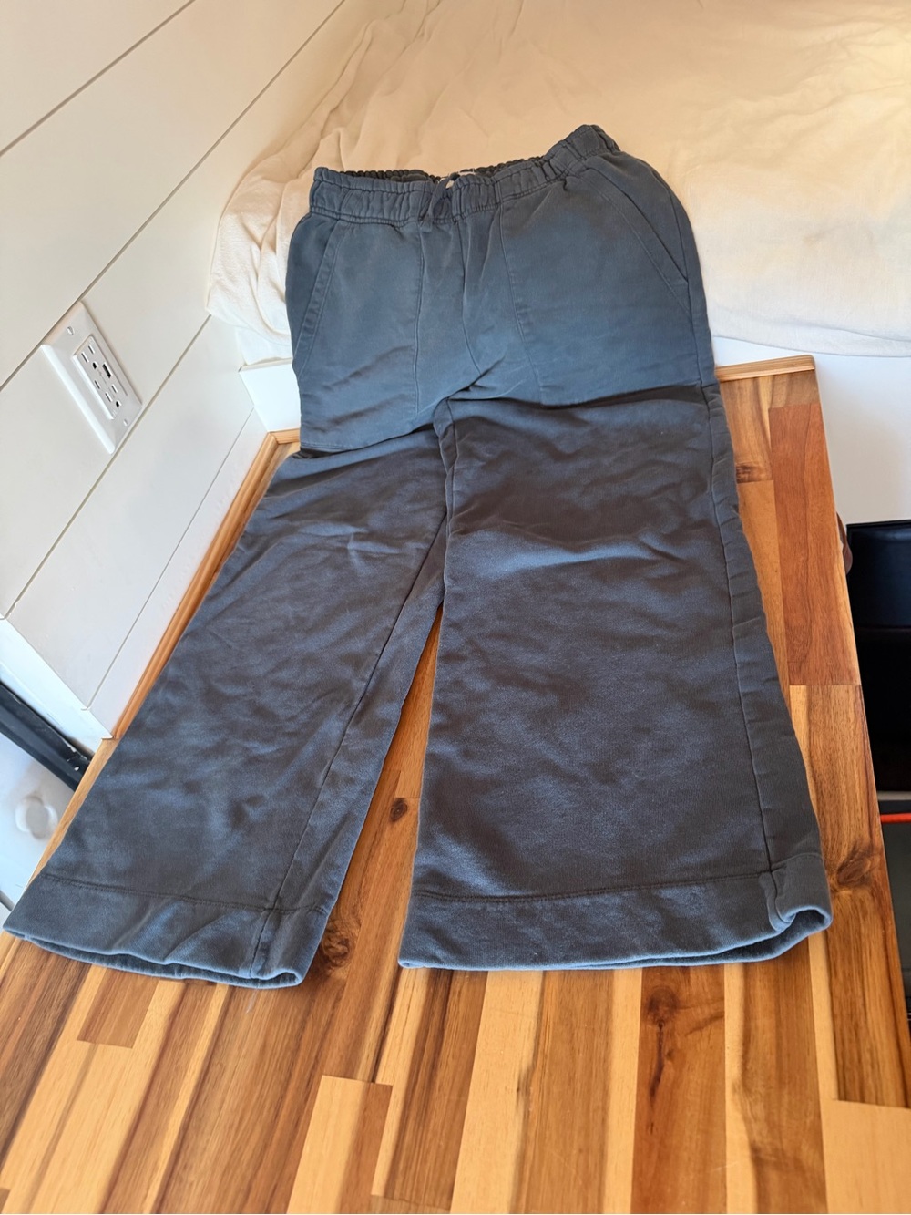 MATE Organic Fleece Wide Leg Pant - blue grey - Picture 12 of 16